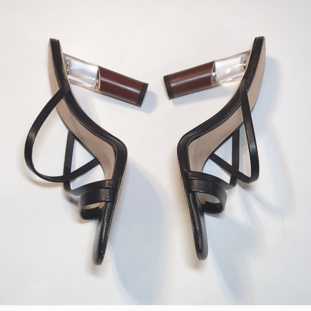 Zara Women's Black Strappy Heels - EUR Size 37